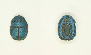 16th Century Bc Gallery: Scarab: Scarab Beetle with Sun Disc, Egypt, Second Intermediate Period
