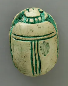 14th Century Bc Prints: Scarab of Seti I (image 1 of 2), Reign of Seti I (1314-1304). Creator: Unknown