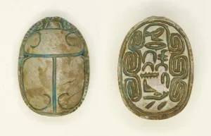 12th Dynasty Prints: Scarab: Title (Greatest of the Tens of Upper Egypt) and Personal Name, Egypt