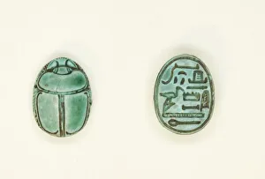 Overseer Prints: Scarab: Title (Overseer of the Granary) and Name (Djehuty), Egypt