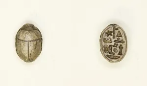 Scarab: Title and Personal Name (?), Egypt, Third Intermediate Period-Late Period ( Scarab: Title and Personal Name (?), Egypt, Third Intermediate Period-Late Period (