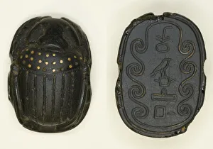 12th Dynasty Prints: Scarab: Title and Personal Name (?), Egypt, Middle Kingdom