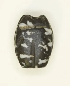 12th Dynasty Prints: Scarab: Uninscribed, Egypt, First Intermediate Period-Early Middle Kingdom (