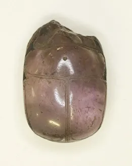 Scarab: Uninscribed, Egypt, Middle Kingdom, Dynasty 12 (about 1985-1773 BCE)