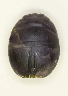 Scarab: Uninscribed, Egypt, Middle Kingdom, Dynasty 12 (about 1985-1773 BCE)