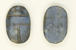 Scarab: Uninscribed, Egypt, Middle Kingdom (?), Dynasties 11-12 (about 2055-1773 BCE)