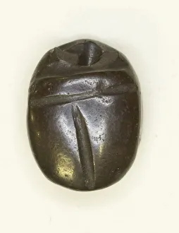 Scarab: Uninscribed, Egypt, Middle Kingdom-Late Period, Dynasties 12-26