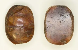 Scarab: Uninscribed, Egypt, Middle Kingdom-Late Period, Dynasties 12-26
