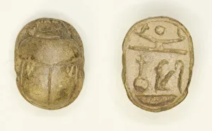 18th Dynasty Prints: Scarab: Wish Formula, Egypt, New Kingdom-Late Period, Dynasties 18-26 (about 1295-525 BCE