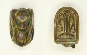 Soapstone Gallery: Scaraboid: Calf (?), Egypt, New Kingdom, Dynasties 18-20 (about 1550-1069 BCE)