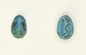 20th Dynasty Gallery: Scaraboid: Frog, Egypt, New Kingdom, Dynasties 18-20 (about 1550-1069 BCE)