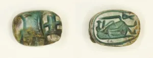 Hippo Prints: Scaraboid: Hippopotamus, Egypt, New Kingdom, Dynasties 18-20 (about 1550-1069 BCE)