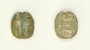 Soapstone Gallery: Scaraboid: Two Scarabs Side By Side, Egypt, New Kingdom