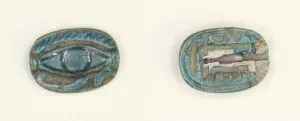 Scarboid Amulet with the Eye of the God Horus (Wedjat), Egypt, New Kingdom