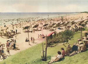 Sunbathing Prints: Scarborough, c1947. Creator: Unknown