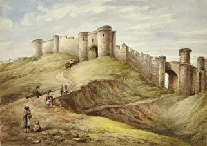 Scarborough Castle, 1854. Creator: Elizabeth Murray