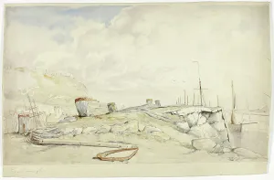 Beverley William Roxby Prints: Scarborough Shore, c. 1860. Creator: William Roxby Beverley