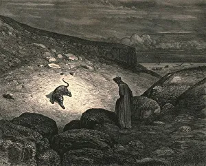 Panther Prints: Scarce the ascent began, c1890. Creator: Gustave Doré