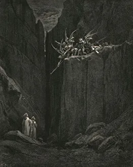 Vergilius Maro Prints: Scarcely had his feet reach d to the lowest of the bed beneath, c1890. Creator