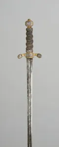 Arms Collection: Scarf Sword, Sweden, c. 1660. Creator: Unknown