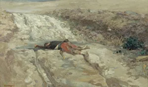 Regamey Guillaume Urban Prints: Scene from the 1870 war: dead soldier on a battlefield