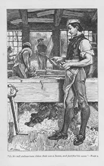 Scene from Adam Bede by George Eliot, c1885. Artist: William Small Scene from Adam Bede by George Eliot, c1885. Artist: William Small