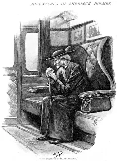 Cassock Collection: Scene from The Adventure of the Final Problem by Arthur Conan Doyle, 1893. Artist: Sidney E Paget