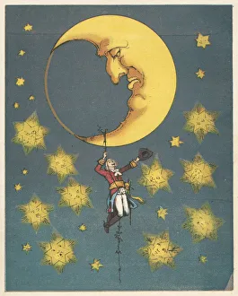 Scene from The Adventures of Baron Munchausen by Rudolph Erich Raspe, c1850