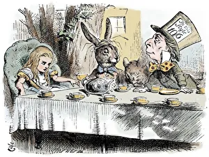 Scene from Alices Adventures in Wonderland by Lewis Carroll, 1865. Artist: John Tenniel
