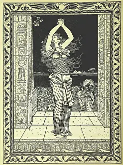 Hieroglyph Prints: Scene in Ancient Egypt, 1895. Creator: Louis Fairfax Muckley