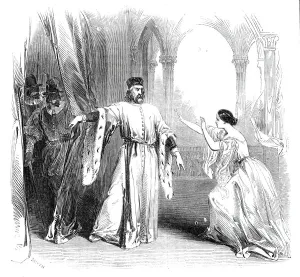 Balfe Prints: Scene from Balfes new opera of The Daughter of St