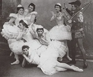 Scene from the Ballet Swan Lake, Mariinsky Theatre. 1895 Artist: Anonymous