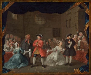 Hogarth William Collection: A Scene from The Beggars Opera, 1728 / 1729. Creator: William Hogarth