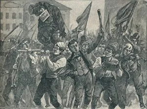 Rioter Prints: Scene in the Belfast riots, 19th century (1906)