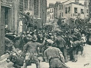 Violence Gallery: Scene in the Birmingham No Popery riots, 1868 (1906)