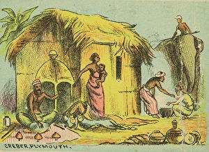 Tableau Vivant Prints: Scene from the Ceylon Exhibition at the Royal Agricultural Hall