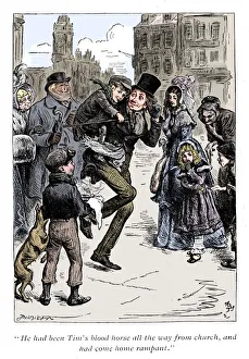 Scene from A Christmas Carol by Charles Dickens, 1843