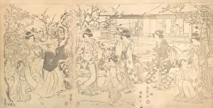 Blindfold Gallery: Scene from the Chushingura (Vendetta of the 47 Loyal Retailers), ca. 1820