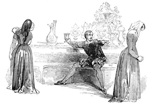 Warner Prints: Scene from The City Madam, at Sadlers Wells Theatre, 1844. Creator: Unknown