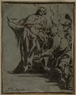 Monotype Gallery: A Scene from Classical Mythology, 1600s. Creator: Anthonis Sallaert (Flemish, c. 1590-1658)