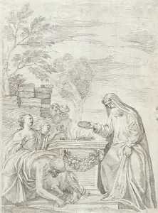 Scene of Classical Sacrifice, 16th century. Creator: Giovanni Battista Zelotti