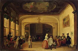1750s Prints: Scene in a Coffee Shop, 1750. Creator: Cornelis Troost