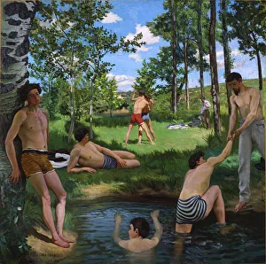 Cambridge Prints: Scène d'été (summer scene), 1869. Creator: Bazille, Frédéric (1841-1870)