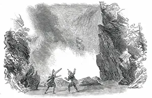 Scene from the Devil's Ring, at Drury-Lane Theatre, 1850. Creator: Unknown. Scene from the Devil's Ring, at Drury-Lane Theatre, 1850. Creator: Unknown