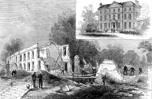 Deaths Prints: Scene of the Disastrous Fire at the Private Lunatic Asylum at Southall