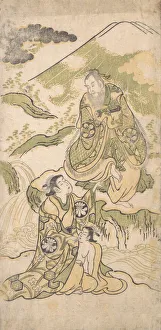 Kiyonobu Torii I Prints: Scene from a Drama, ca. 1749. Creator: Torii Kiyonobu I