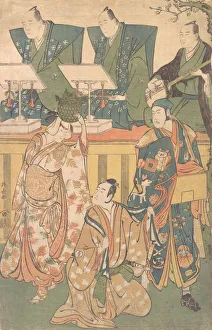 Kiyonaga Prints: Scene from a Drama, ca. 1788. Creator: Torii Kiyonaga