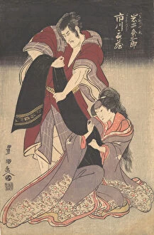 Disputing Gallery: Scene from a Drama, ca. 1804. Creator: Utagawa Toyokuni I