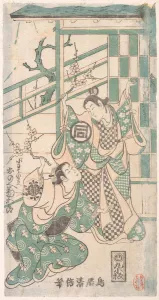 Kiyomasu I Prints: Scene From the Drama Hatsu-tori Kuruma Genji, dated 1749. dated 1749