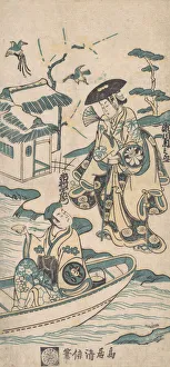 Scene from a Drama, probably Musume Dojoji, ca. 1744